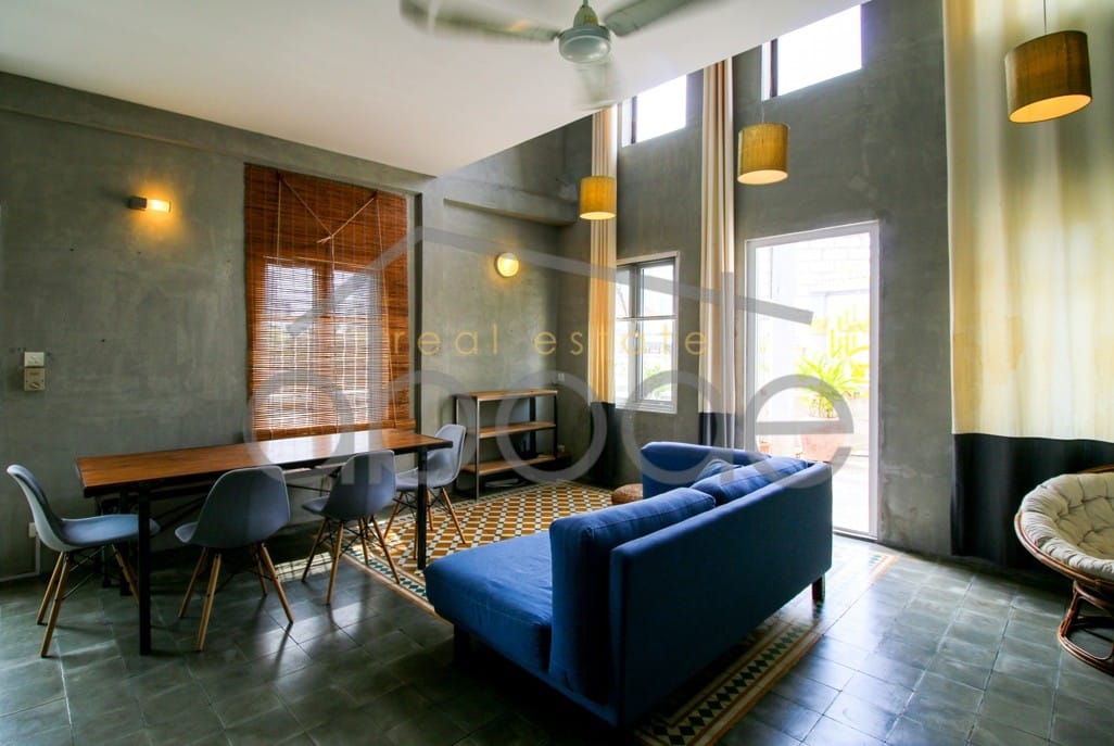 Great design 2-bedroom corner duplex apartment near BKK 2 for rent Boeung Prolit | 7 Makara