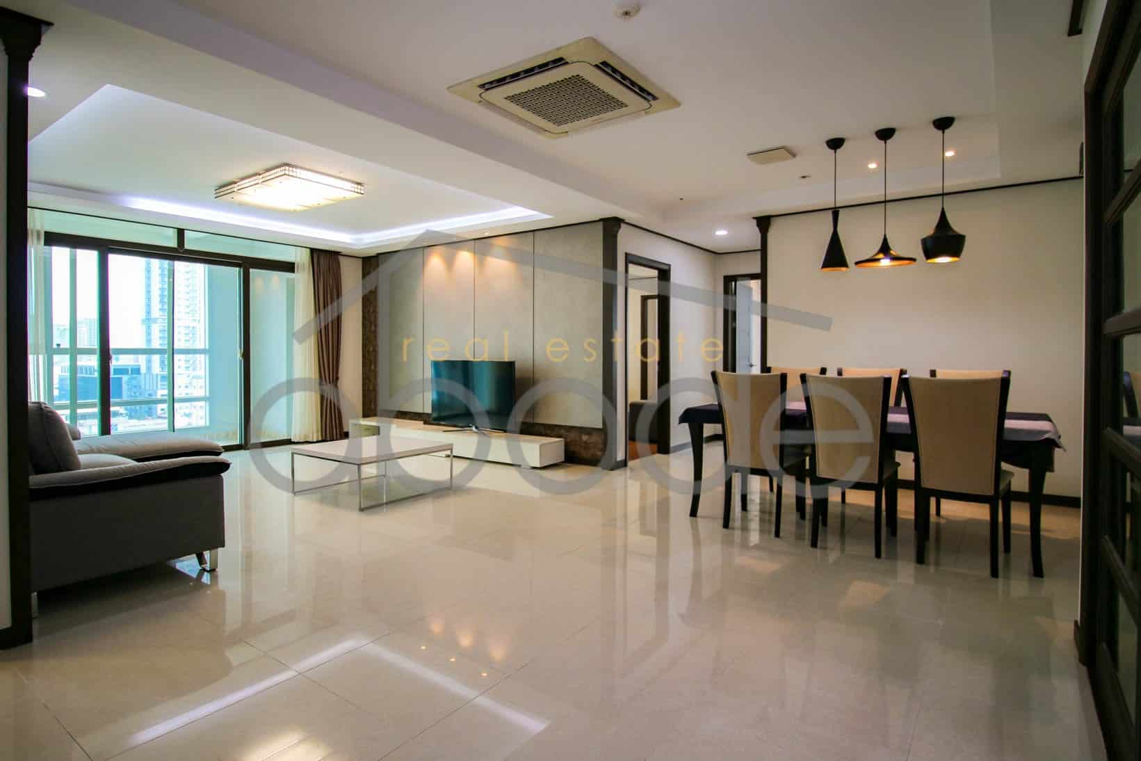 Super value 3-bedroom apartment for rent BKK 1 | central Phnom Penh