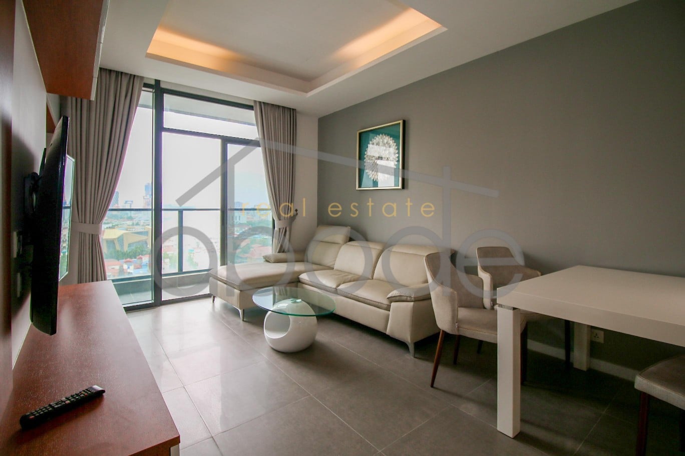 Quality 1-bedroom apartment for rent The Penthouse Residence near AEON Mall and Bassac Lane