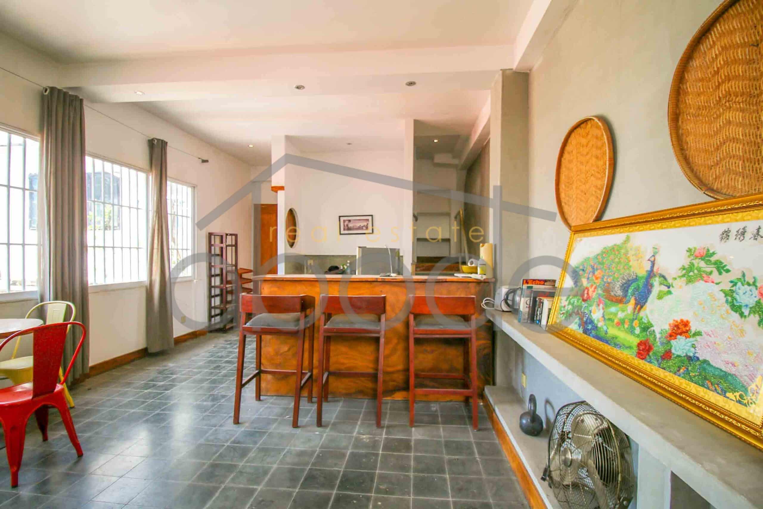 Creative 1-bedroom Riverside duplex apartment for sale Daun Penh in central Phnom Penh