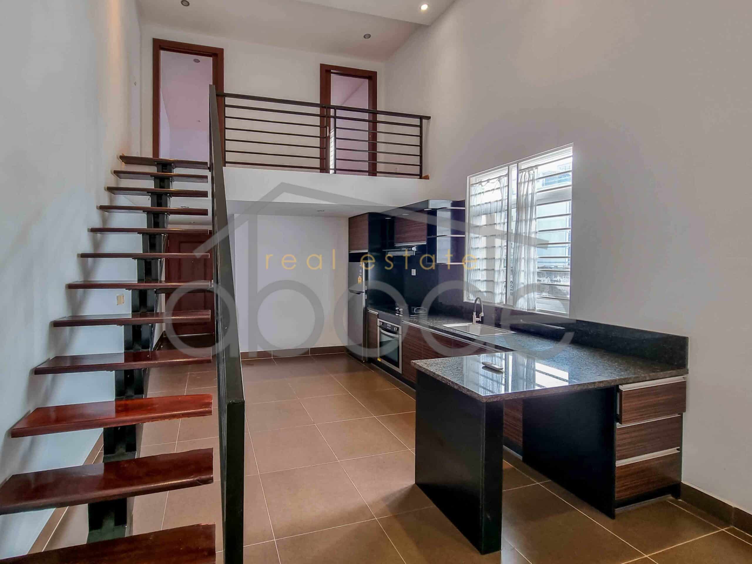 Stunning 1-bedroom duplex apartment for rent with high ceilings | Daun Penh