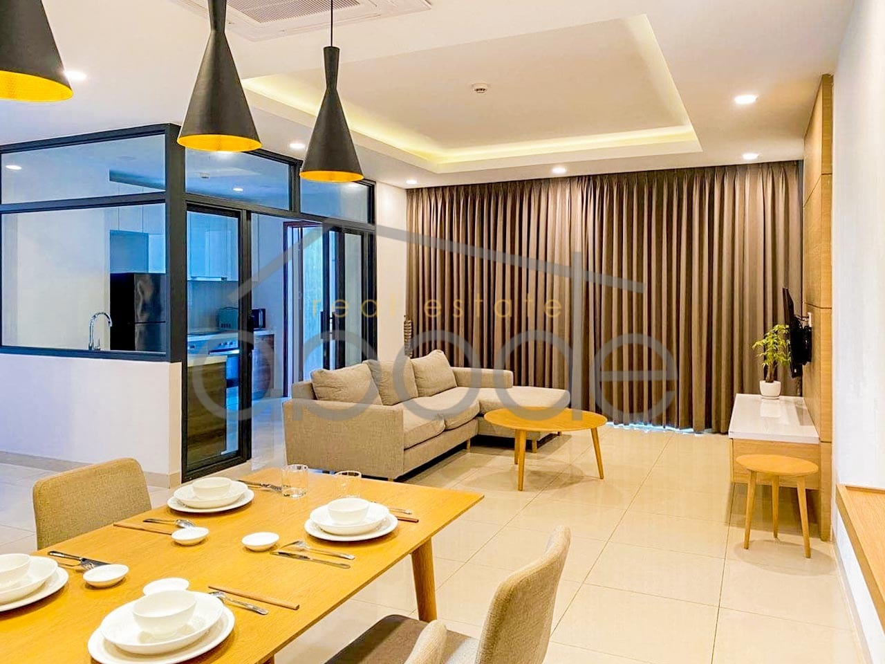 Luxury 2-bedroom apartment for rent in embassy district Tonle Bassac | central Phnom Penh