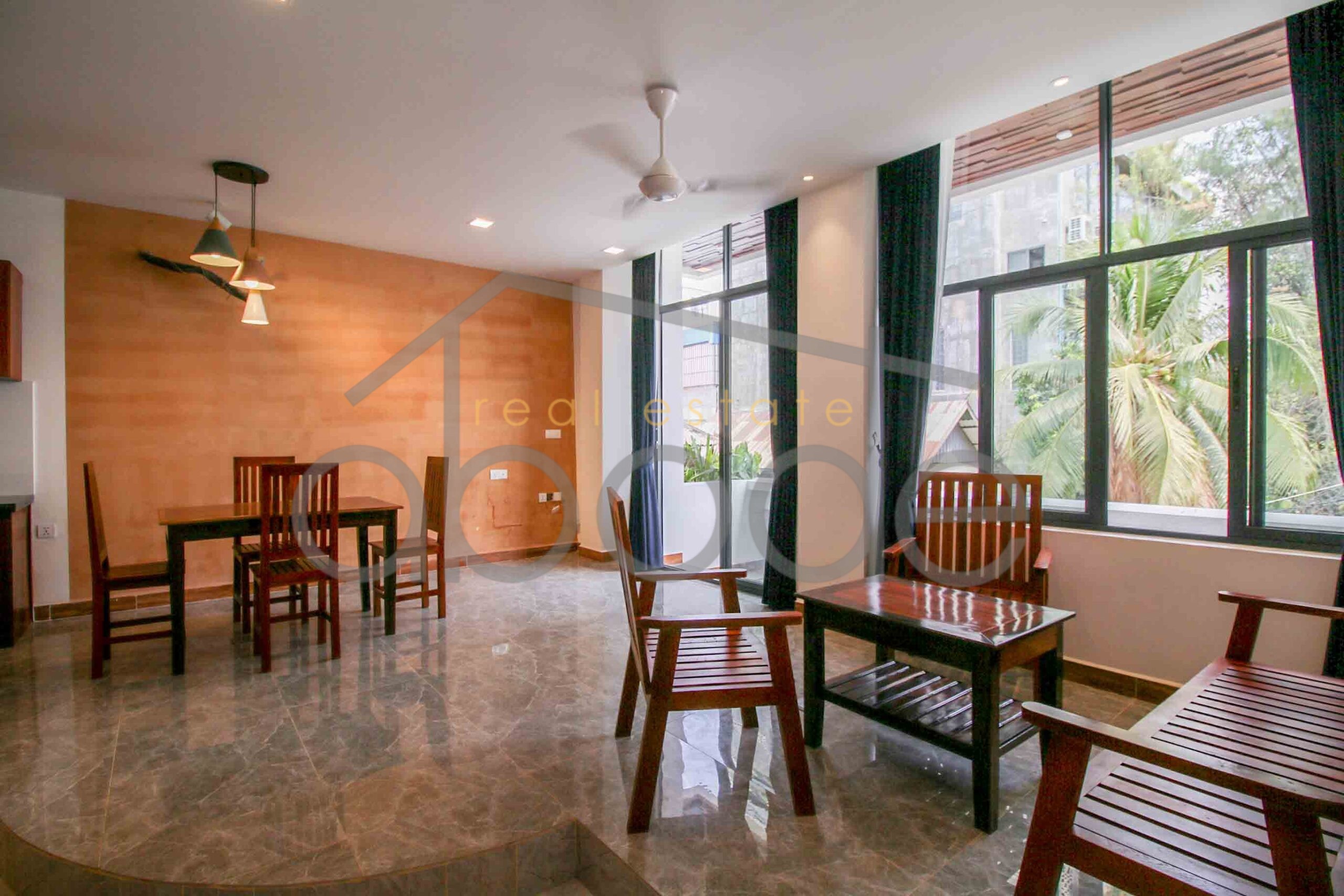 Beautiful bright contemporary 2-bedroom apartment for rent Royal Palace | central Phnom Penh